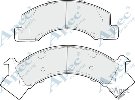 APEC BRAKING Bremžu uzliku kompl., Disku bremzes PAD1054